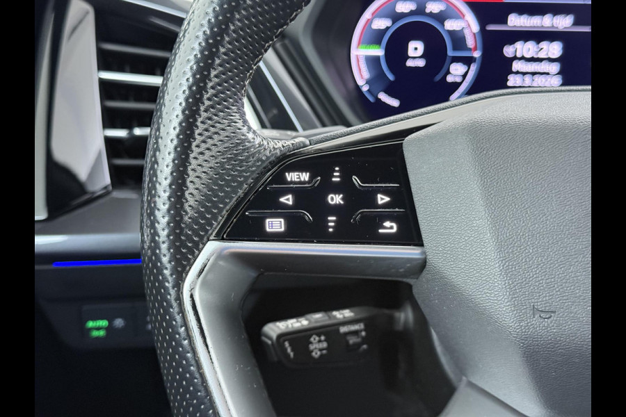 Audi Q4 Sportback e-tron 50 quattro S edition 77 kWh | 3X S-LINE| SOH 93% | LEER |MATRIX LED| ADAPTIVE CRUISE CONTROL | LEDER | ELEKTRISCHE ACHTERKLEP| CAMERA| 21 INCH!