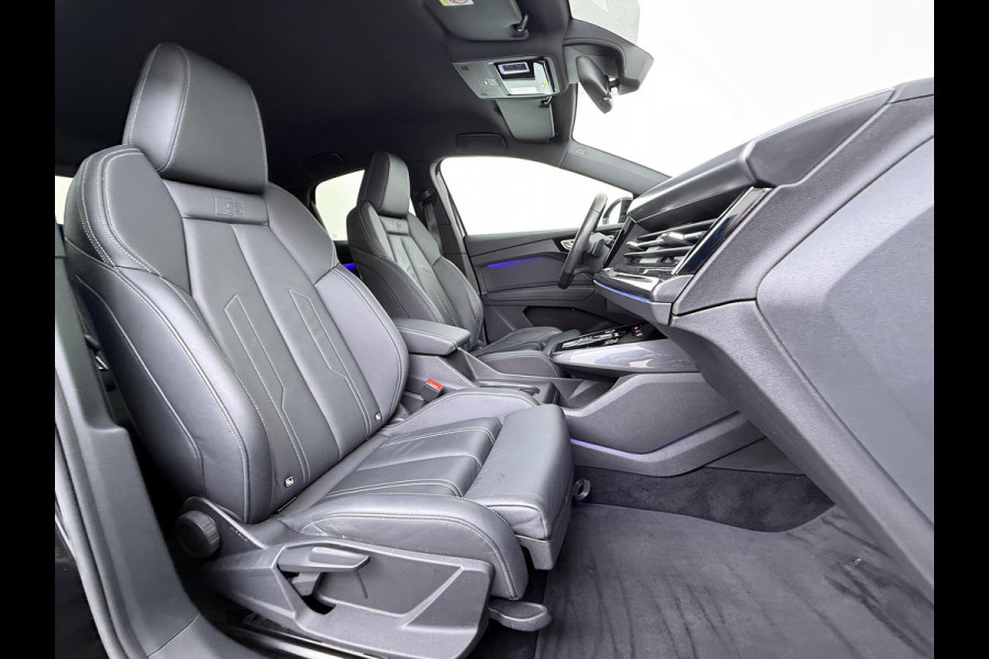 Audi Q4 Sportback e-tron 50 quattro S edition 77 kWh | 3X S-LINE| SOH 93% | LEER |MATRIX LED| ADAPTIVE CRUISE CONTROL | LEDER | ELEKTRISCHE ACHTERKLEP| CAMERA| 21 INCH!