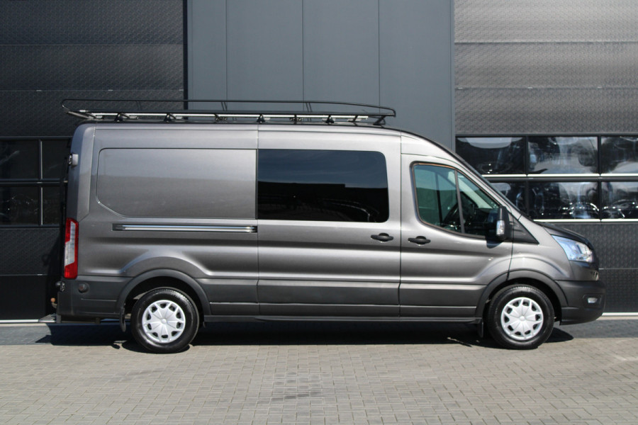 Ford Transit 350 2.0 TDCI L3H2 DC 6Zits Trend 130pk - Trekhaak - Impriaal - Cruise - Raptor Grill - Rijklaar