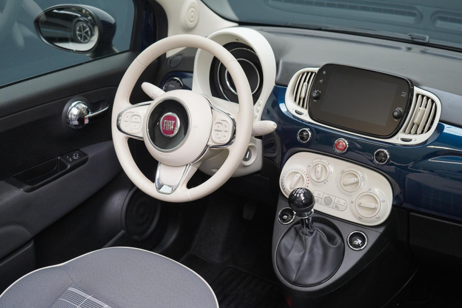Fiat 500C 1.0 Hybrid Lounge | Navigatie | Cruise control | Airconditioning | Parkeersensoren achter