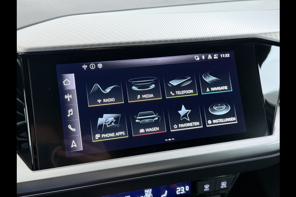 Audi Q4 e-tron 50 Quattro 300pk BOMVOL 82kWh SOH 95% Leer Warmtepomp SONOS®-Hifi Navi Camera Adap.Cruise Elek.Stoelen+Memory+Verwarming Apple C Launch Ed. Advanced Plus DAB Matrix LED Lmv  € 76.000 nieuw 1e Eigenaar Origineel Nederlandse Auto Dealeronderhouden