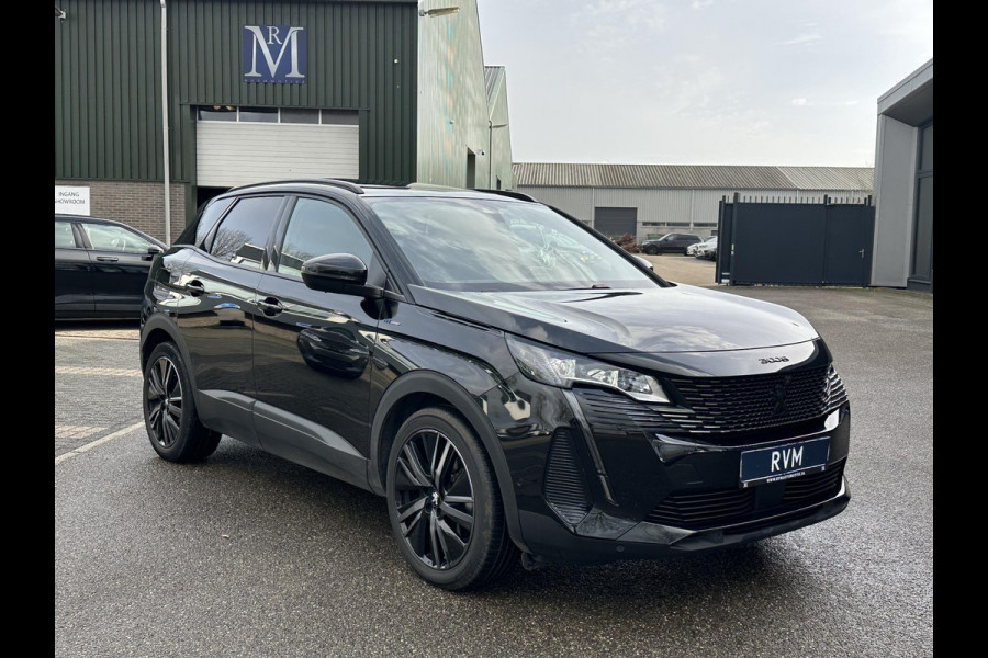 Peugeot 3008 1.6 HYbrid 225 GT Pack Business PANO| BLACK PACK| VAN €29.900,- NU VOOR SLECHTS €27.877,- Uw LENTEVOORDEEL €2.023,-| FOCAL AUDIO| CAMERA VOOR + ACHTER| ADAPTIVE CRUISE| DODE HOEK SENSOR| ELEK. ACHTERKLEP| STOELVERWARMING