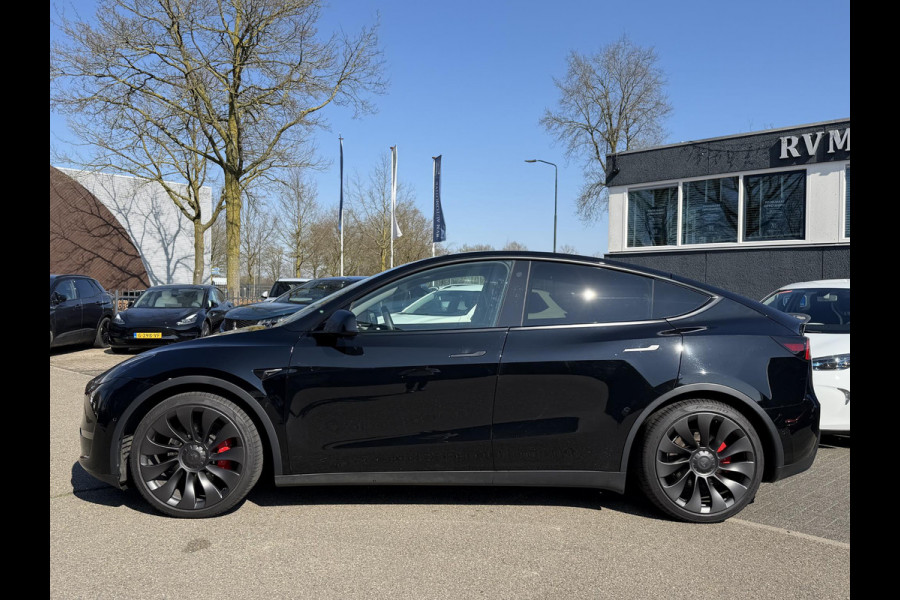 Tesla Model Y Performance AWD 75 kWh VAN €38.900,- NU VOOR SLECHTS €35.877,- Uw LENTEVOORDEEL €3.023,-AUTOPILOT| 21 INCH TURBINE VELGEN| ACHTERBANK VERWARMD| STOEL + STUURVERWARMING |DE HOOGVOLTACCU EN AANDRIJFLIJN GARANTIE TOT 2030 of 192.000KM |