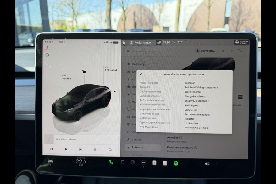Tesla Model Y Performance AWD 75 kWh VAN €38.900,- NU VOOR SLECHTS €35.877,- Uw LENTEVOORDEEL €3.023,-AUTOPILOT| 21 INCH TURBINE VELGEN| ACHTERBANK VERWARMD| STOEL + STUURVERWARMING |DE HOOGVOLTACCU EN AANDRIJFLIJN GARANTIE TOT 2030 of 192.000KM |