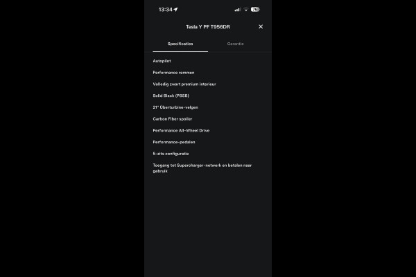Tesla Model Y Performance AWD 75 kWh VAN €38.900,- NU VOOR SLECHTS €35.877,- Uw LENTEVOORDEEL €3.023,-AUTOPILOT| 21 INCH TURBINE VELGEN| ACHTERBANK VERWARMD| STOEL + STUURVERWARMING |DE HOOGVOLTACCU EN AANDRIJFLIJN GARANTIE TOT 2030 of 192.000KM |