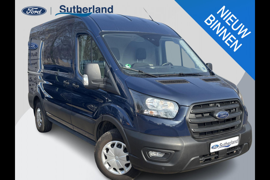 Ford Transit 350 2.0 TDCI L2H2 Trend | SCI | 130pk | Trekhaak | Achteruitrijcamera | Cruise control | Airco | Bluetooth | Voorruitverwarming | 3 zitplaatsen