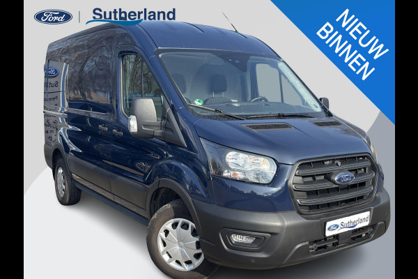 Ford Transit 350 2.0 TDCI L2H2 Trend | SCI | 130pk | Trekhaak | Achteruitrijcamera | Cruise control | Airco | Bluetooth | Voorruitverwarming | 3 zitplaatsen