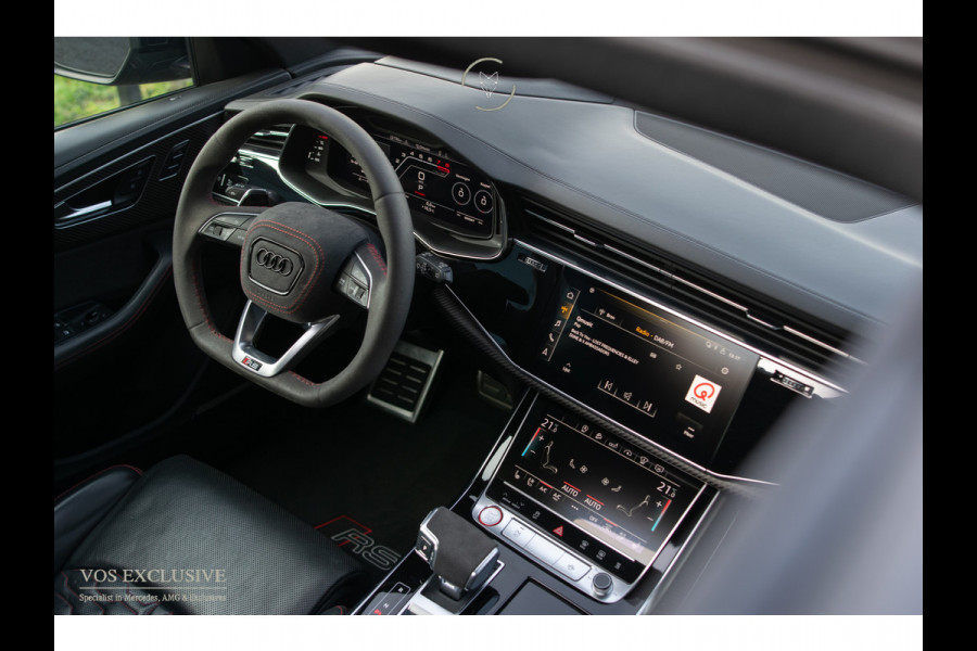 Audi Q8 4.0 TFSI RS Q8 Quattro 23'' Vossen|Ceramic|Carbon|Aeropakket|B&O 3D|RS Dynamic|4-wielsturing|ACC|HUD|Keyless|Trekhaak|Softclose