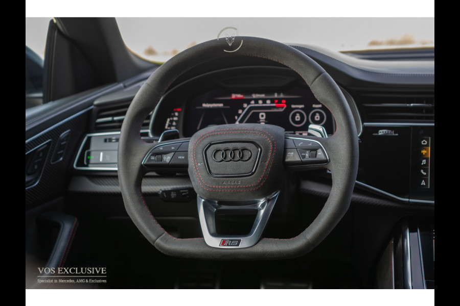 Audi Q8 4.0 TFSI RS Q8 Quattro 23'' Vossen|Ceramic|Carbon|Aeropakket|B&O 3D|RS Dynamic|4-wielsturing|ACC|HUD|Keyless|Trekhaak|Softclose