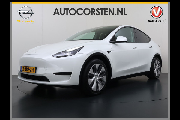 Tesla Model Y RWD SOH 95% Warmtepomp LFP-Accu Leder Lmv Camera's Panoramadak Adap.Cruise Navi Ecc Autopilot Stoel+Stuur+Achterbank Verwarming Elek.Achterklep Dodehoek detector Draadloze telefoonlader 1e Eigenaar Origineel Nederlandse Auto Fabrieksgarantie op Motor en Accu tot 08-03-2032/160.000km