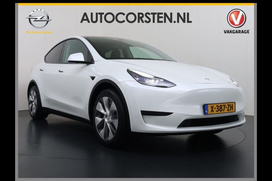 Tesla Model Y RWD SOH 95% Warmtepomp LFP-Accu Leder Lmv Camera's Panoramadak Adap.Cruise Navi Ecc Autopilot Stoel+Stuur+Achterbank Verwarming Elek.Achterklep Dodehoek detector Draadloze telefoonlader 1e Eigenaar Origineel Nederlandse Auto Fabrieksgarantie op Motor en Accu tot 08-03-2032/160.000km