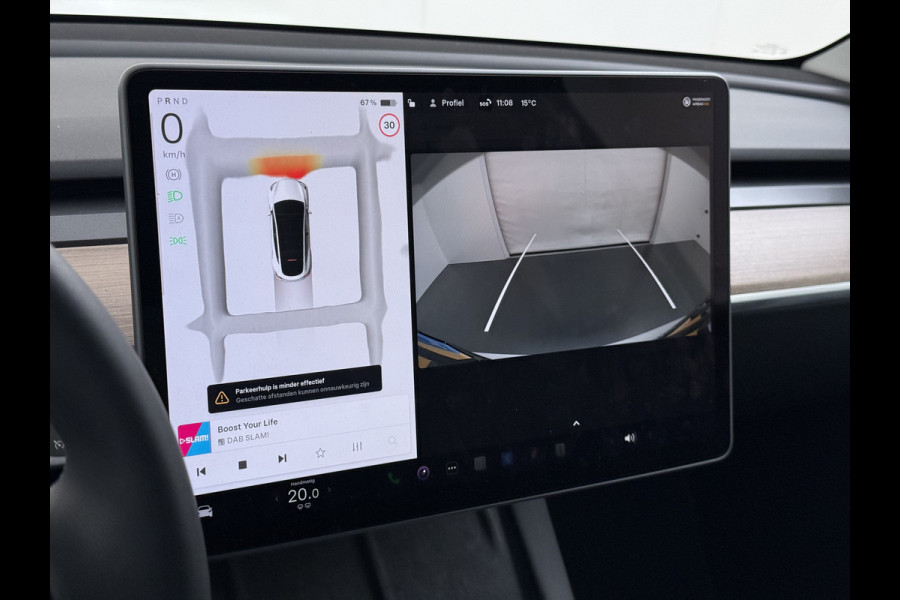Tesla Model Y RWD SOH 95% Warmtepomp LFP-Accu Leder Lmv Camera's Panoramadak Adap.Cruise Navi Ecc Autopilot Stoel+Stuur+Achterbank Verwarming Elek.Achterklep Dodehoek detector Draadloze telefoonlader 1e Eigenaar Origineel Nederlandse Auto Fabrieksgarantie op Motor en Accu tot 08-03-2032/160.000km