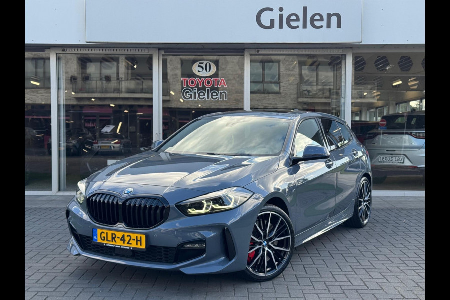 BMW 1-Serie (f40) 118i M Sport | Panoramadak, 19 inch, Leer, Stoel + Stuurverwarming, Keyless, Elektrische achterklep, Parkeercamera