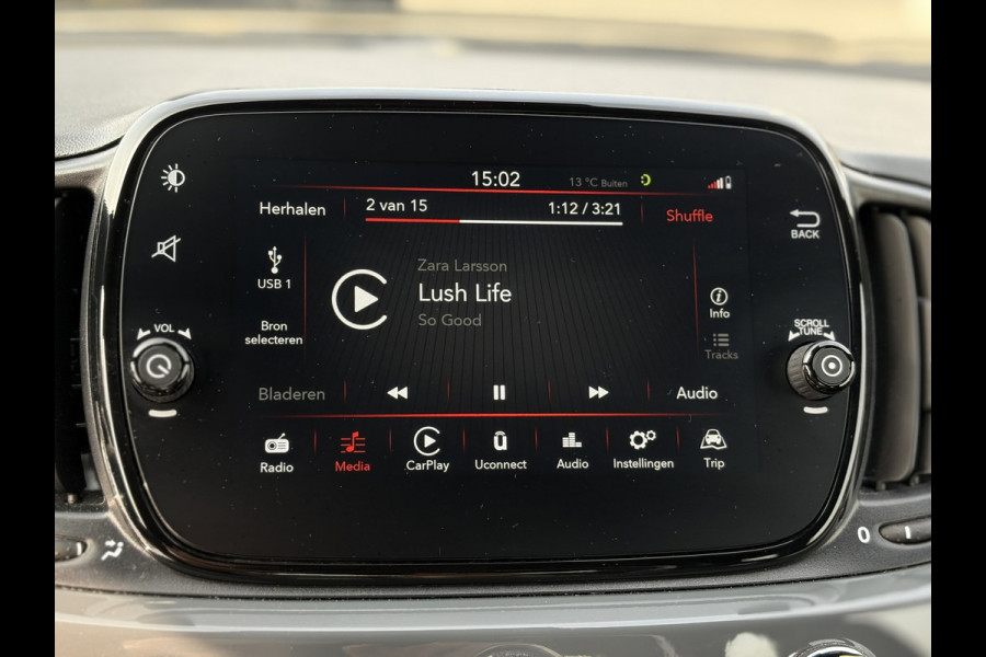 Fiat 500 1.0 Hybrid Rockstar | Carplay/Android, Climate, PDC, Cruise, Licht- en Regensensor |