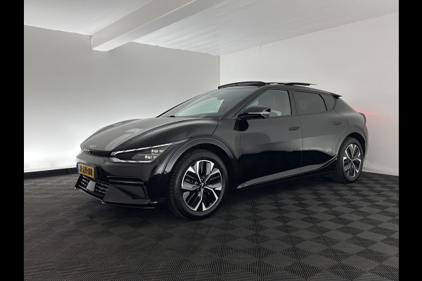Kia Ev6 GT-Line 77.4 kWh [ 3-Fase-11kW ] (SOH-100%) (INCL-BTW) Aut. *HEATPUMP | PANO | HEAD-UP | LEATHER-ALCANTARA | ADAPTIVE-CRUISE | DIGI-COCKPIT | MERIDIAN-AUDIO | MEMORYPACK | FULL-LED | KEYLESS | TOPVIEW | DAB | BLINDSPOT | NAVI-FULLMAP |