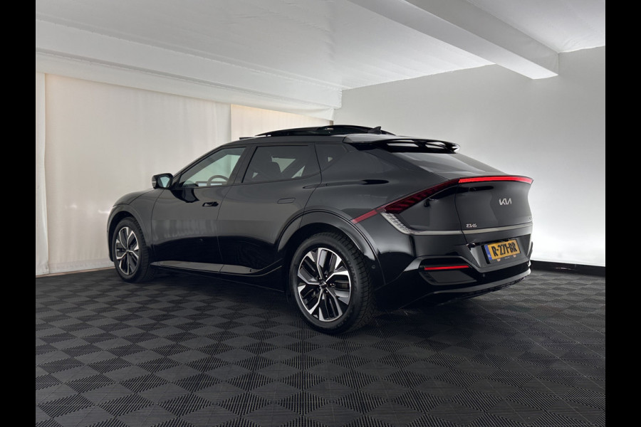 Kia Ev6 GT-Line 77.4 kWh [ 3-Fase-11kW ] (SOH-100%) (INCL-BTW) Aut. *HEATPUMP | PANO | HEAD-UP | LEATHER-ALCANTARA | ADAPTIVE-CRUISE | DIGI-COCKPIT | MERIDIAN-AUDIO | MEMORYPACK | FULL-LED | KEYLESS | TOPVIEW | DAB | BLINDSPOT | NAVI-FULLMAP |