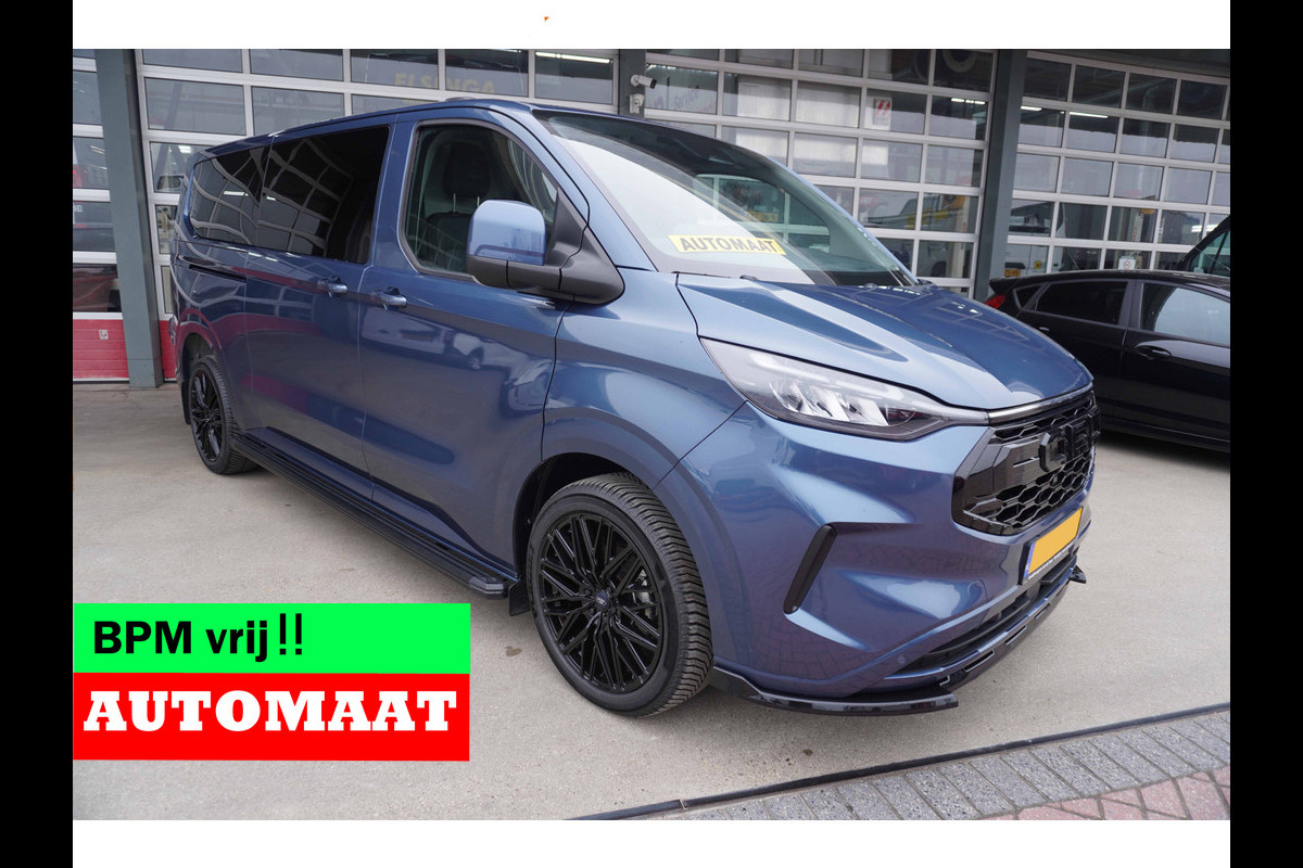 Ford Transit Custom 320L 2.0 TDCI 170PK L2H1 Limited Automaat Nr. V018 | Airco | adap.Cruise | Navi | Camera | Blis |20 inch Lm Velgen Raptor grill /Site steps met verlichting