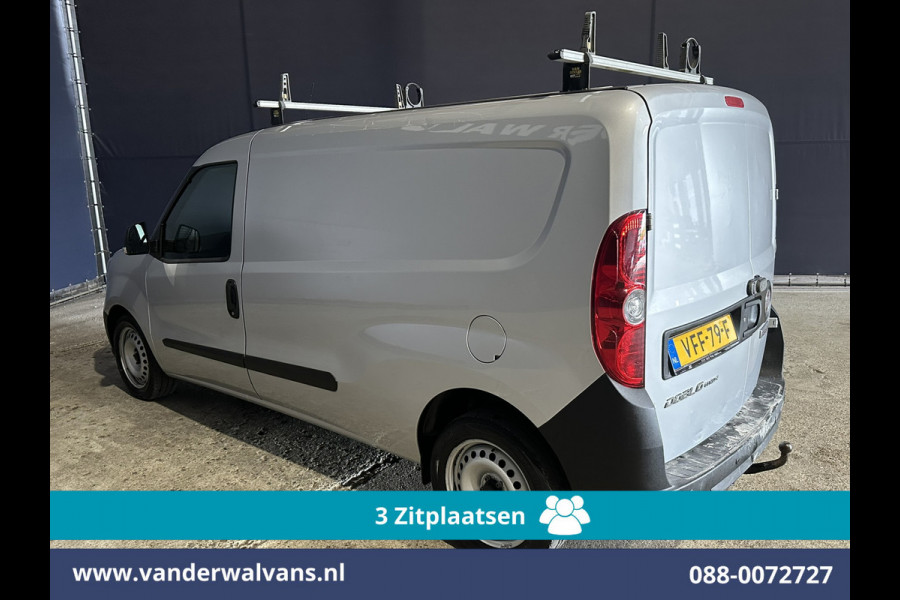 Fiat Doblò Cargo 1.6 MJ 105pk L2H1 Euro6 Airco | 3-Zits | Navigatie | Trekhaak | Dakdragers Cruisecontrol, Parkeersensoren, Bijrijdersbank