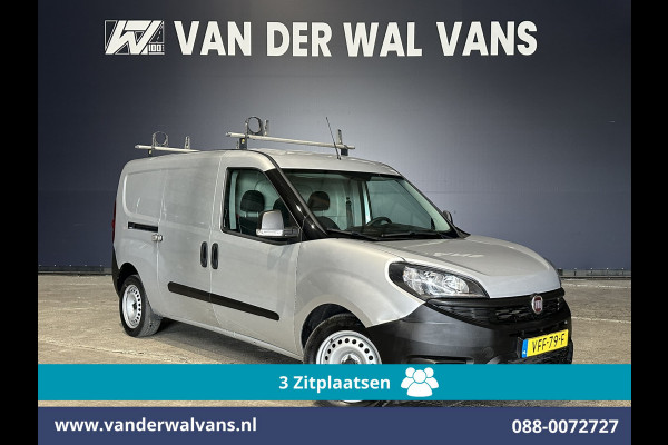 Fiat Doblò Cargo 1.6 MJ 105pk L2H1 Euro6 Airco | 3-Zits | Navigatie | Trekhaak | Dakdragers Cruisecontrol, Parkeersensoren, Bijrijdersbank