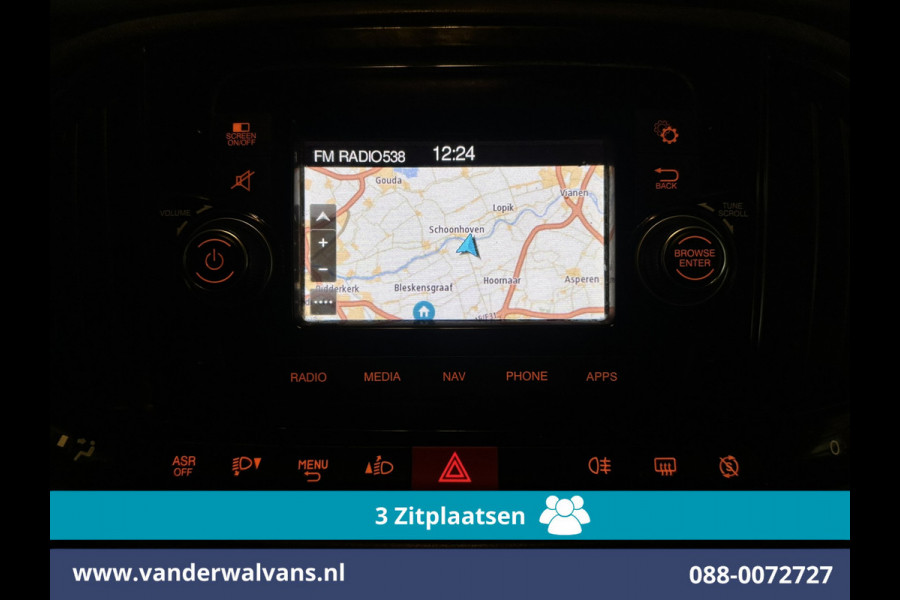 Fiat Doblò Cargo 1.6 MJ 105pk L2H1 Euro6 Airco | 3-Zits | Navigatie | Trekhaak | Dakdragers Cruisecontrol, Parkeersensoren, Bijrijdersbank