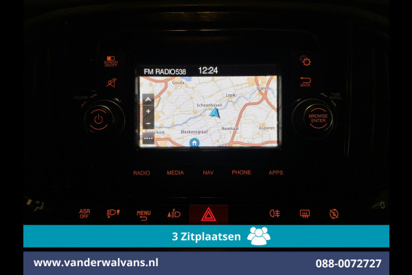 Fiat Doblò Cargo 1.6 MJ 105pk L2H1 Euro6 Airco | 3-Zits | Navigatie | Trekhaak | Dakdragers Cruisecontrol, Parkeersensoren, Bijrijdersbank