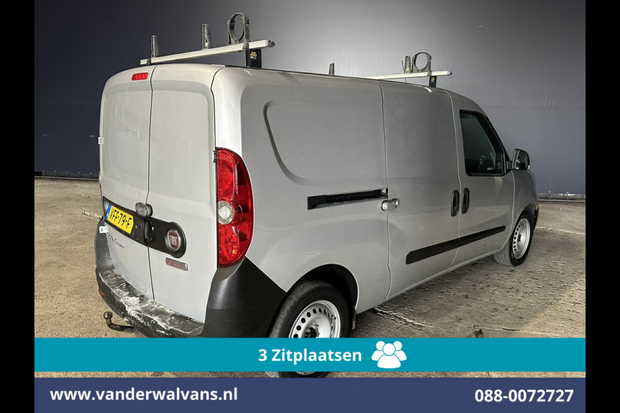 Fiat Doblò Cargo 1.6 MJ 105pk L2H1 Euro6 Airco | 3-Zits | Navigatie | Trekhaak | Dakdragers Cruisecontrol, Parkeersensoren, Bijrijdersbank