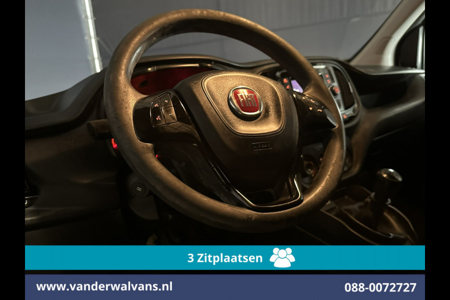 Fiat Doblò Cargo 1.6 MJ 105pk L2H1 Euro6 Airco | 3-Zits | Navigatie | Trekhaak | Dakdragers Cruisecontrol, Parkeersensoren, Bijrijdersbank