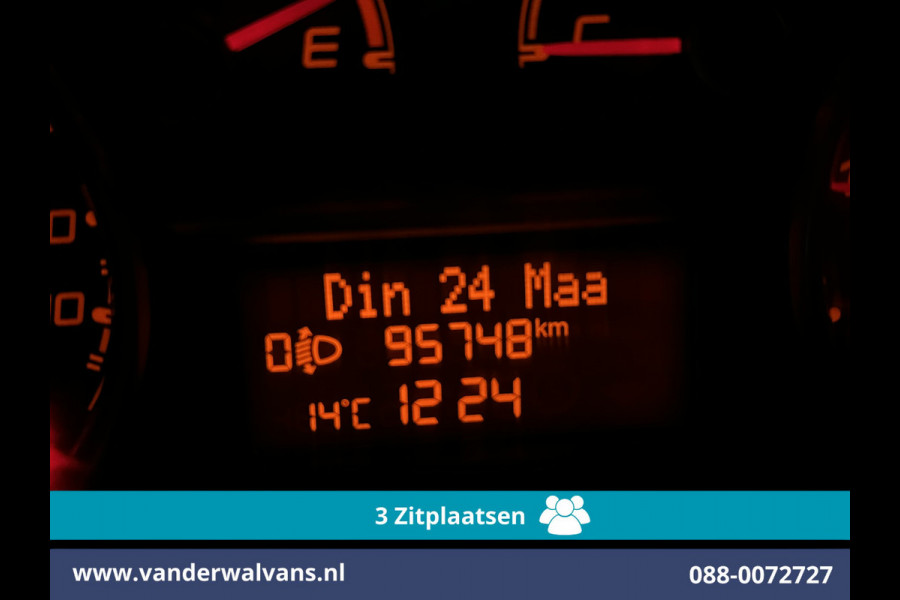 Fiat Doblò Cargo 1.6 MJ 105pk L2H1 Euro6 Airco | 3-Zits | Navigatie | Trekhaak | Dakdragers Cruisecontrol, Parkeersensoren, Bijrijdersbank