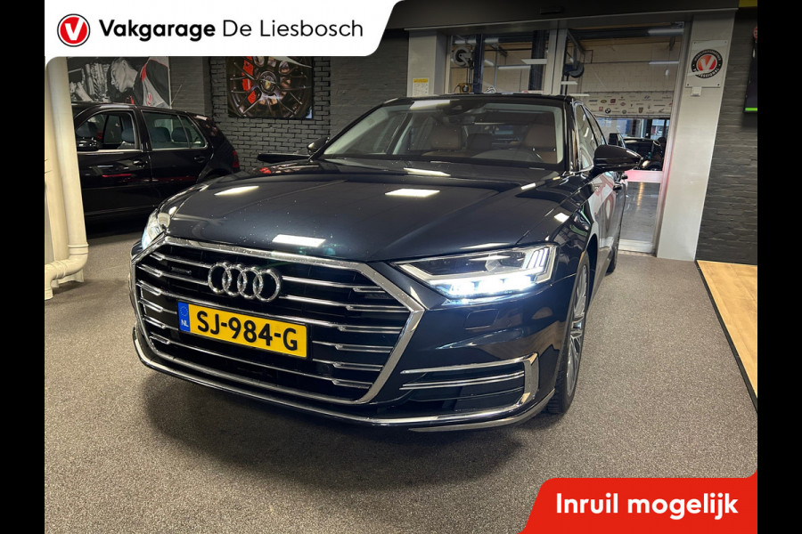 Audi A8 55 TFSI quattro / Leder / Navigatie / 20inch / B&O / stoel verwarming voor + achter.