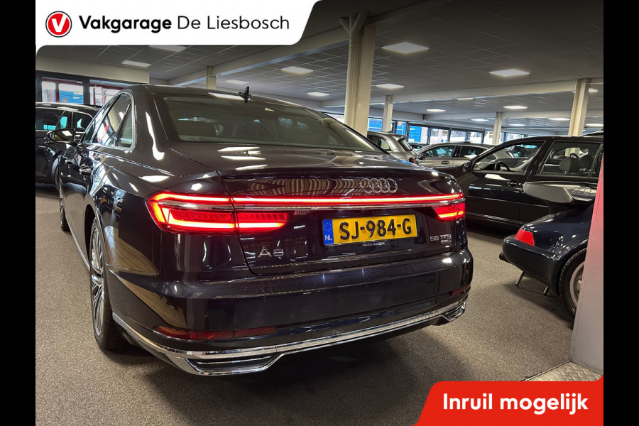 Audi A8 55 TFSI quattro / Leder / Navigatie / 20inch / B&O / stoel verwarming voor + achter.