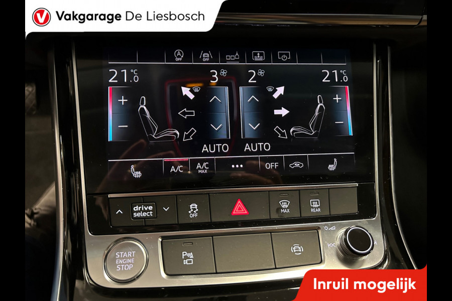 Audi A8 55 TFSI quattro / Leder / Navigatie / 20inch / B&O / stoel verwarming voor + achter.