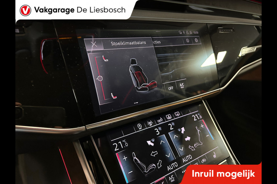 Audi A8 55 TFSI quattro / Leder / Navigatie / 20inch / B&O / stoel verwarming voor + achter.