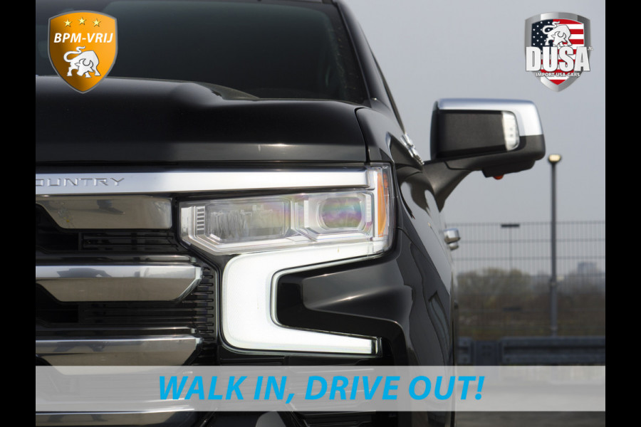Chevrolet 1500 | Silverado | 6.2L V8 High Country | Leder | Schuifkantel NIEUW BINNEN! Getoonde accessoires zijn verkrijgbaar tegen meerprijs