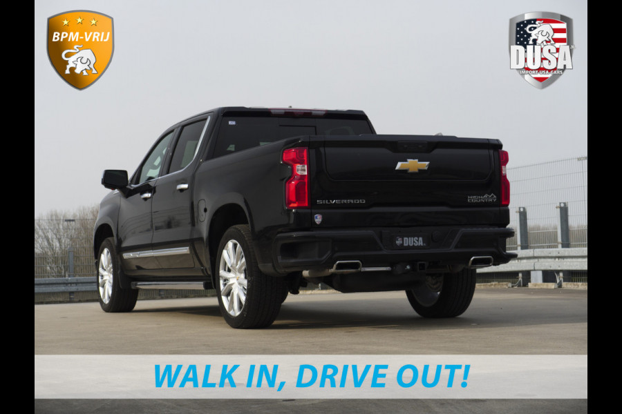 Chevrolet 1500 | Silverado | 6.2L V8 High Country | Leder | Schuifkantel NIEUW BINNEN! Getoonde accessoires zijn verkrijgbaar tegen meerprijs