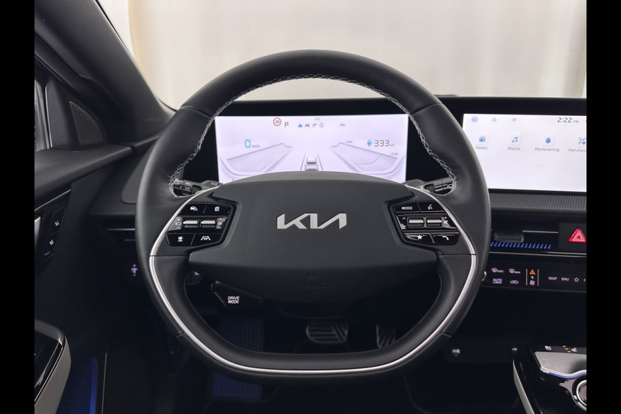 Kia Ev6 GT-Line 77.4 kWh [ 3-Fase-11kW ] (SOH-100%) (INCL-BTW) Aut. *HEATPUMP | PANO | HEAD-UP | LEATHER-ALCANTARA | ADAPTIVE-CRUISE | DIGI-COCKPIT | MERIDIAN-AUDIO | MEMORYPACK | FULL-LED | KEYLESS | TOPVIEW | DAB | BLINDSPOT | NAVI-FULLMAP |