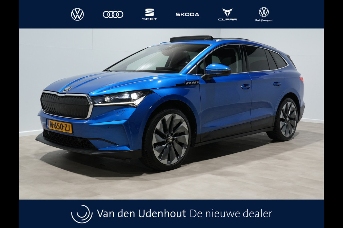 Škoda ENYAQ iV 80 First Edition Panorama Wegkl. trekhaak Navigatie Stoel/Stuurverwarming 244