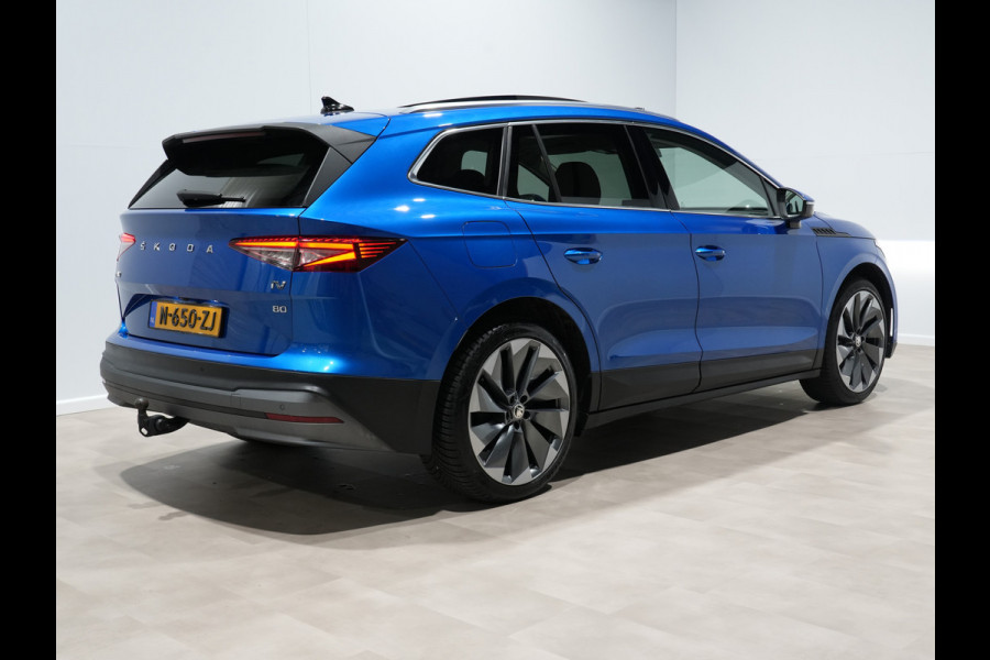 Škoda ENYAQ iV 80 First Edition Panorama Wegkl. trekhaak Navigatie Stoel/Stuurverwarming 244