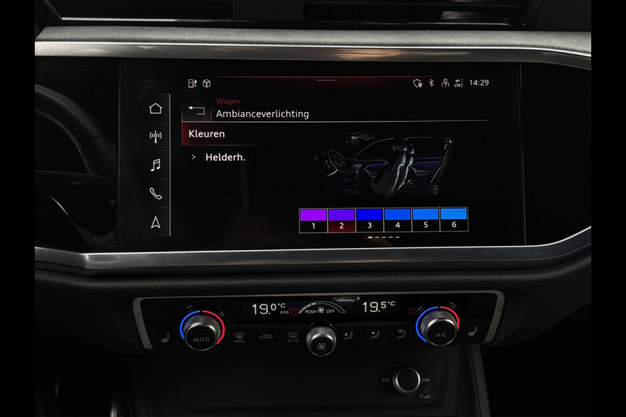 Audi Q3 Sportback 45 TFSI e S-line | Sonos | Matrix | Sfeer | Carplay | Black Optic | Elektr. stoelen | Virtual | Dodehoek