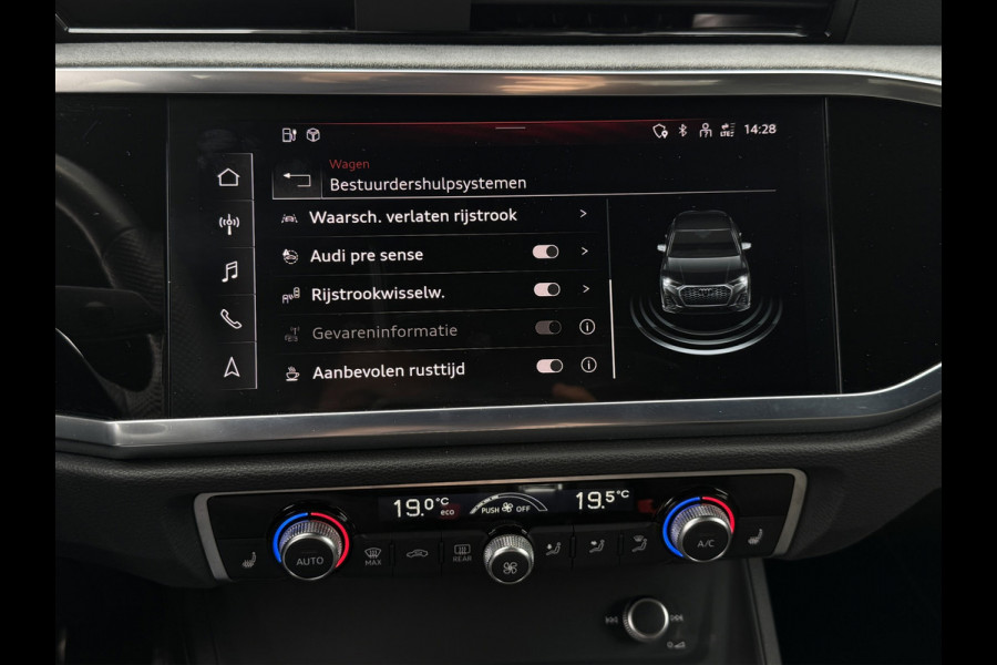 Audi Q3 Sportback 45 TFSI e S-line | Sonos | Matrix | Sfeer | Carplay | Black Optic | Elektr. stoelen | Virtual | Dodehoek