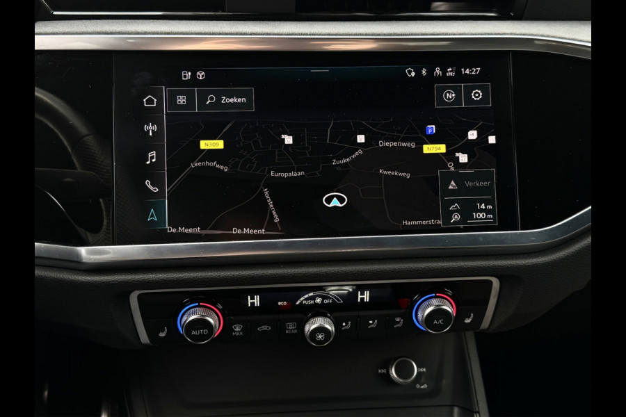 Audi Q3 Sportback 45 TFSI e S-line | Sonos | Matrix | Sfeer | Carplay | Black Optic | Elektr. stoelen | Virtual | Dodehoek