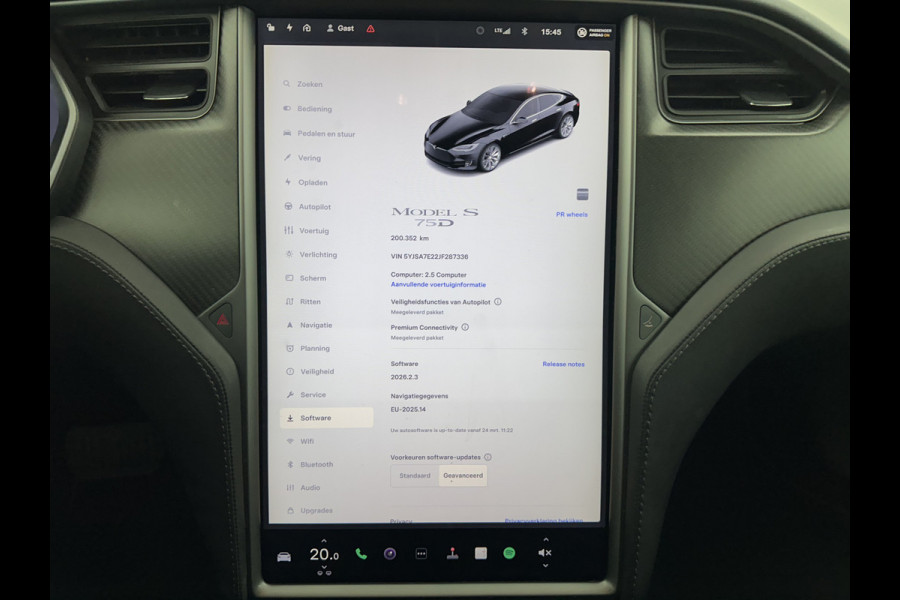 Tesla Model S 75D Base [ 3-Fase ] {SOH-85%} (INCL-BTW) Aut. *PANO-WINDOW | LEATHER | AIR-SUSPENION | FULL-LED | NAVI-FULLMAP | KEYLESS | MEMORY-PACK | HEATED-COMFORTSEATS | DIGI-COCKPIT | CARBON-INLAY | AUTO-PILOT | 19"ALU*