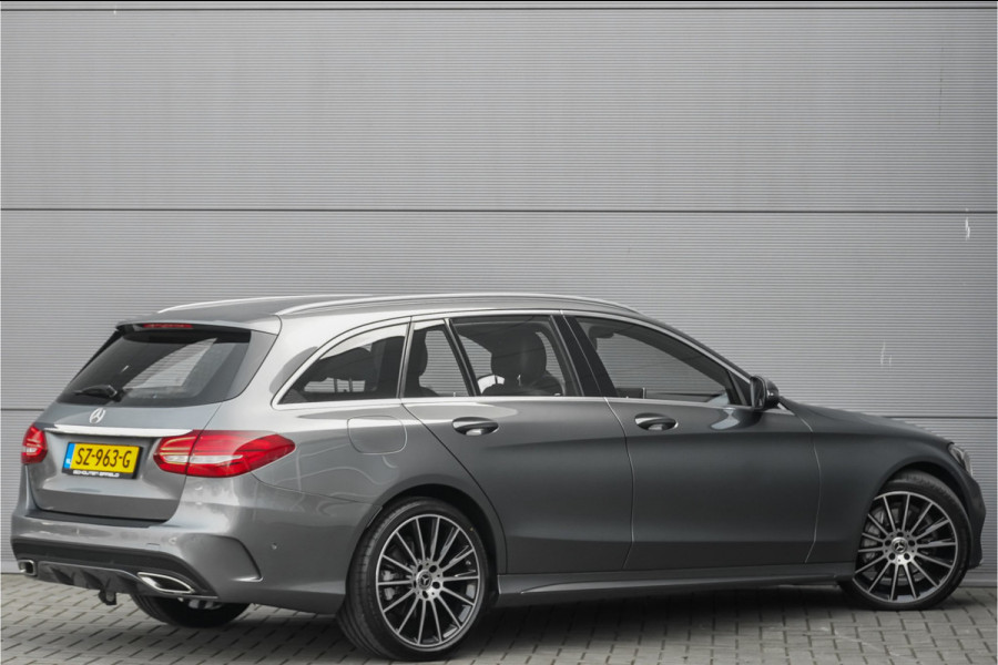 Mercedes-Benz C-Klasse Estate 180 AMG-Line Burmester Trekhaak Stoelverw Camera 19"