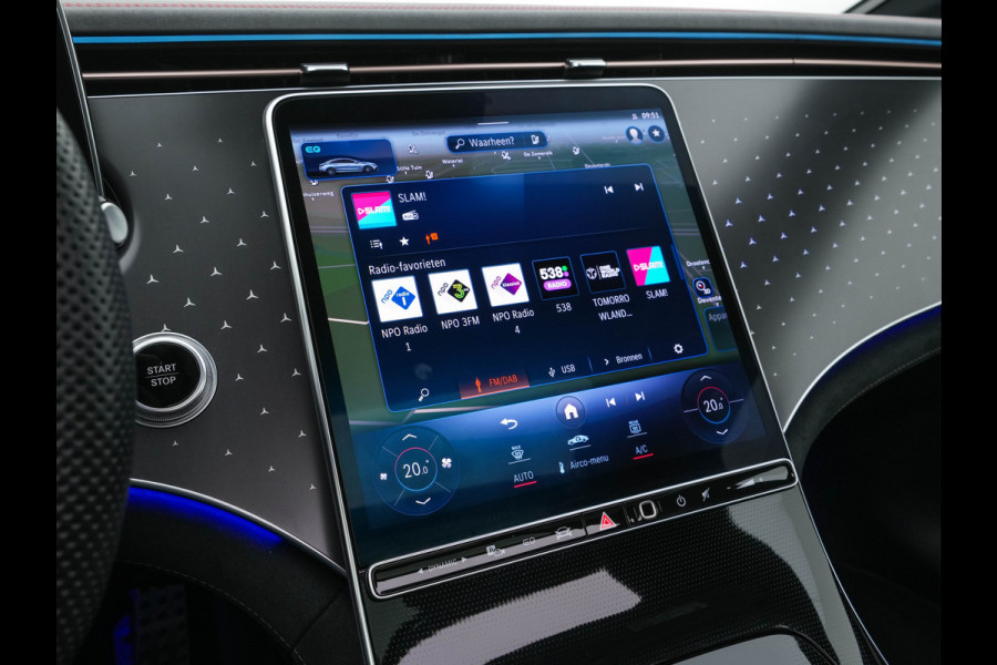 Mercedes-Benz EQE 350+ AMG-Line Launch-Edition 91 kWh [ 3-Fase-22kW ] Aut. *PANO | BURMESTER-SURROUND | ADAPTIVE-CRUISE | BLINDSPOT | LEATHER-MICROFIBRE | FULL-LED | AMBIENTLIGHT | MEMORY-PACK | DIGI-COCKPIT | SPORTSEATS | CAMERA | KEYLESS | DAB+ | CARPLAY |