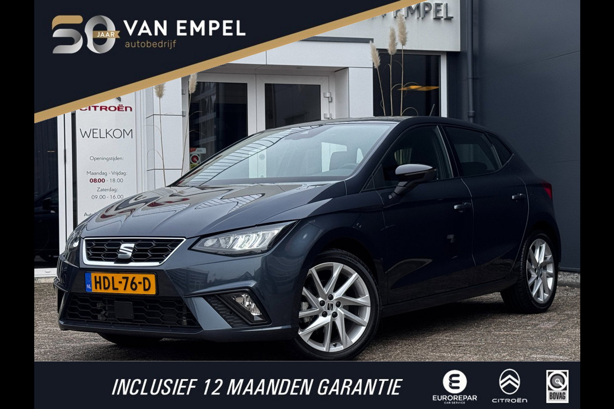 Seat Ibiza 1.0 EcoTSI FR 110 PK | Automaat | Navi by App | Stoelverwarming | Virtual Cockpit | Climate Control