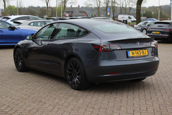 Tesla Model 3 Performance AWD 75 kWh / SoH 90,3% / Autopilot / Panoramadak / Camera / Leder / 20'' / Leder / Premium Audio / Warmtepomp