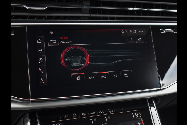 Audi Q8 55 TFSI e quattro Pro Line S | Memory seats | 360 Camera | Keyless | Soft close | Adaptive cruise | Panoramadak | B&O sound | Achterbank verwarmd | Ambiance interieur | El. trekhaak
