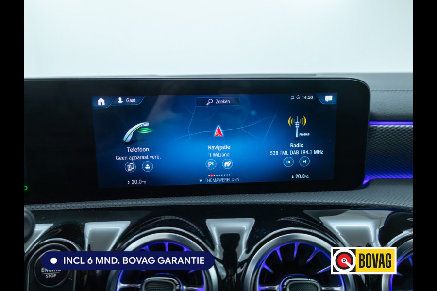 Mercedes-Benz CLA-Klasse Shooting Brake 180 Buss. Sol. Luxury automaat | Leer | Stoelverwarming | Navigatie | Cruise | Elec. klep | Camera All season banden, Sfeerverlichting