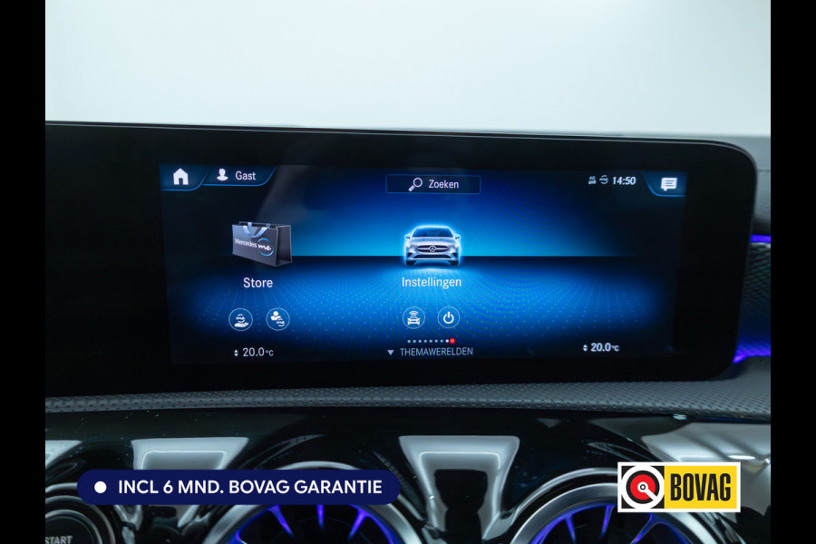Mercedes-Benz CLA-Klasse Shooting Brake 180 Buss. Sol. Luxury automaat | Leer | Stoelverwarming | Navigatie | Cruise | Elec. klep | Camera All season banden, Sfeerverlichting