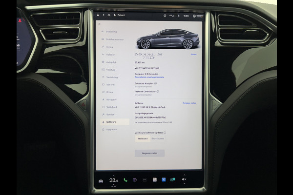 Tesla Model S 75D Base [ 3-Fase-17kW ] Aut. *PANO-WINDOW | LEATHER-FABRIC | AIR-SUSPENION | FULL-LED | NAVI-FULLMAP | KEYLESS | MEMORY-PACK | HEATED-COMFORTSEATS | DIGI-COCKPIT | CARBON-INLAY | AUTO-PILOT | 21"ALU*