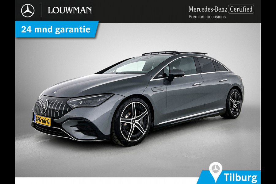Mercedes-Benz EQE AMG 43 4MATIC 90 kWh Panoramadak | Memory Pakket | Rode gordels |  Burmester Inclusief 24 maanden Mercedes-Benz Certified garantie voor Europa.